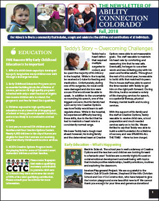 Ability Connection Colorado Fall 2018 Newsletter